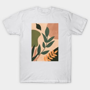 Abstract Shapes, Boho, Botanical T-Shirt